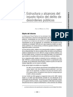 Estructura y Alcances Del Injusto Típico Del Delito de Desordenes Públicos