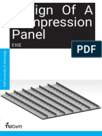 Design Of A Compression Panel For A Cryogenic Fuel Tank