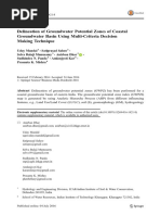 Delineation of Groundwater Potential Zones of Coastal Groundwater Basin Using Multi-Criteria Decision Making Technique