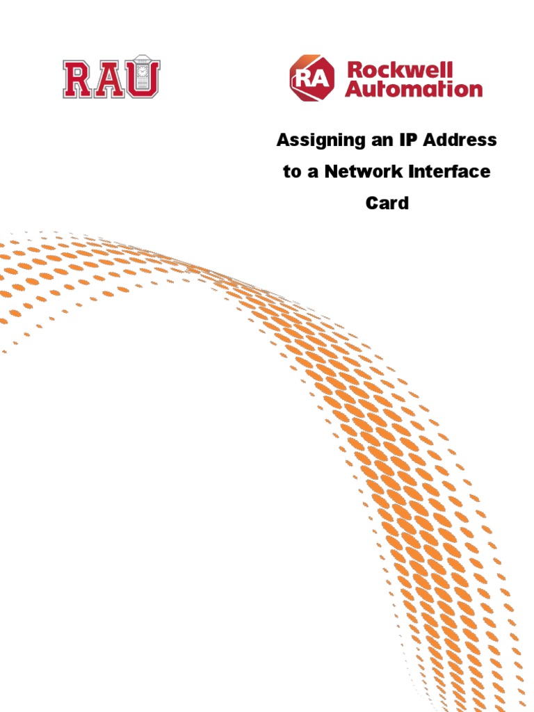 Assigning An IP Address To A Network Interface Card | PDF | Network ...