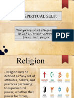 The Spiritual Self - The Practice of Religion Belief in Supernatural Being and Power - Arysa Kim Maniago