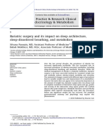 Bariatric Surgery and Its Impact On Sleep Architecture, Sleep-Disordered Breathing, and Metabolism