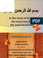 In The Name of ALLAH, The Most Merciful, The Most Beneficent