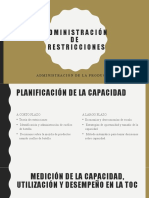 Administración de Restricciones