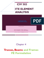 CIV 503 Finite Element Analysis: Lecture 5-6