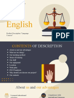 English: Product Description "Language Courses"