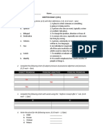 Written Exam 1 (10%) : Subject Pronouns Possesive Adjectives Possesive Pronouns