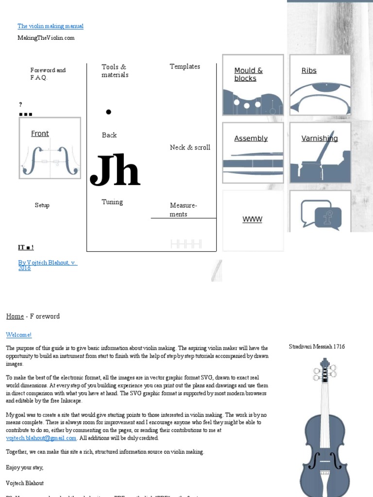Violin Making Manual Overview | PDF | Grinding (Abrasive Cutting ...