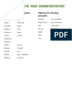 Vocabulary 1 Unit 2 6º