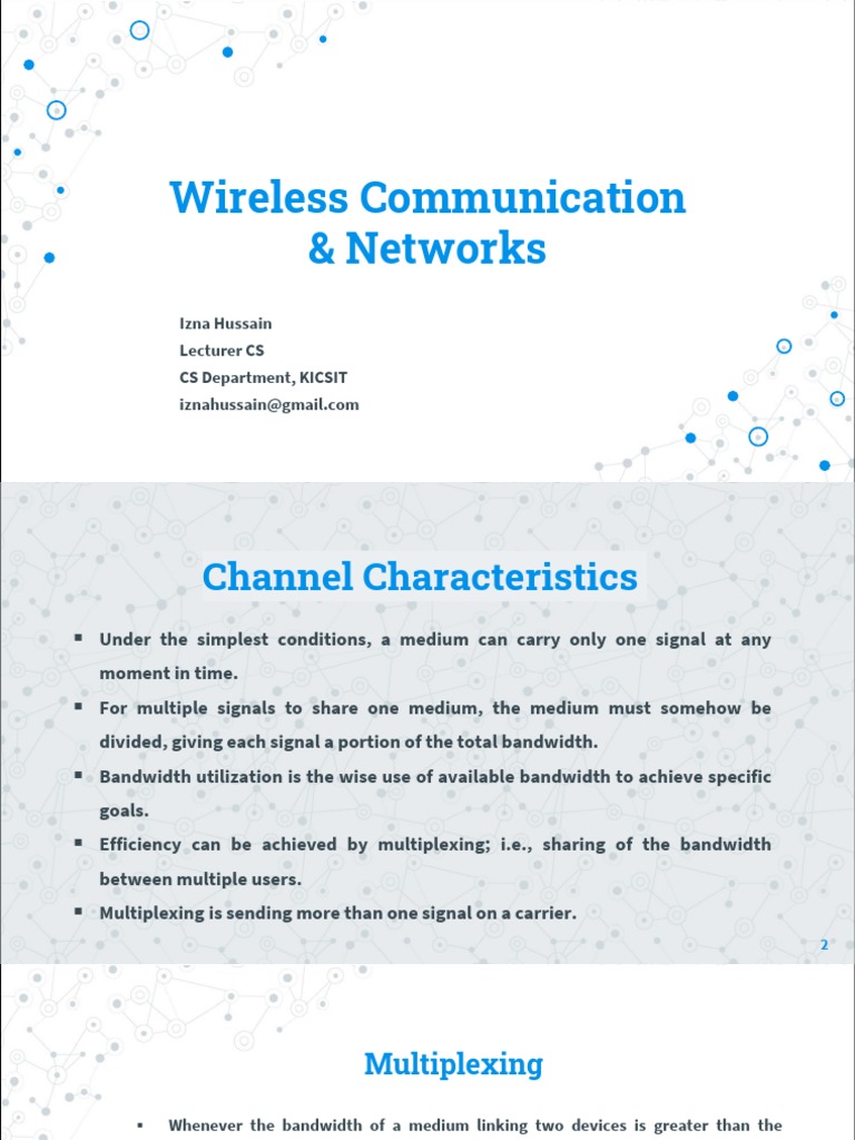 Multiplexing Techniques in Wireless Communication | PDF | Science ...