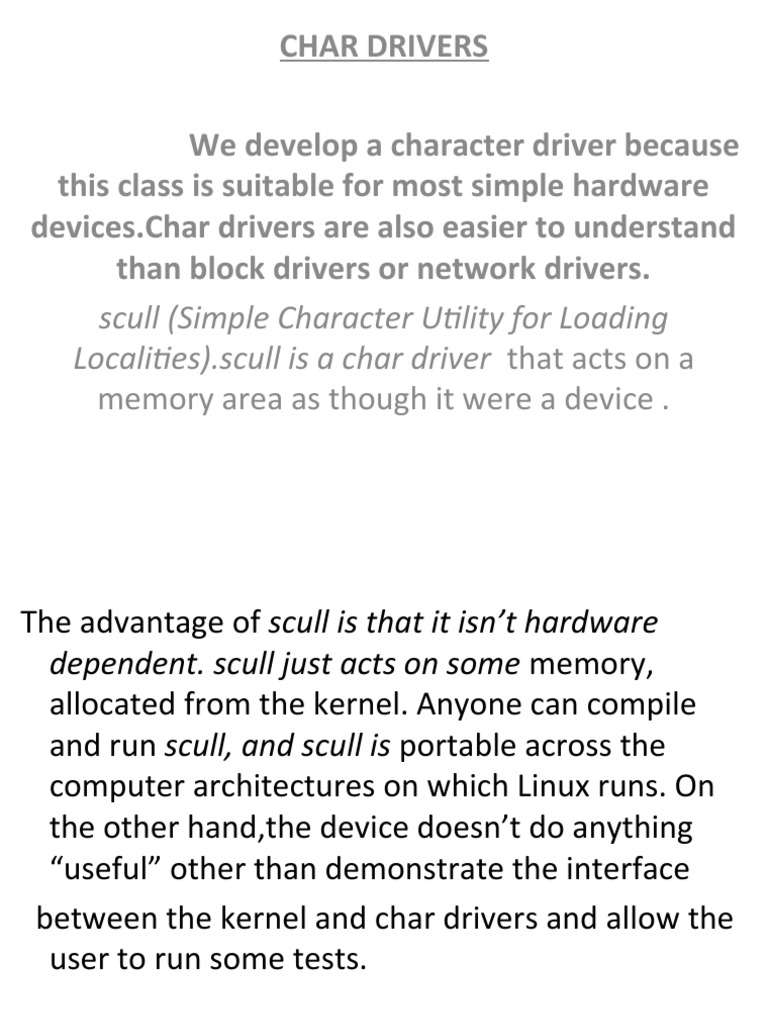 2 - CHAR Drivrers | PDF | Pointer (Computer Programming) | Device Driver