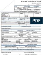 M606 Planilla de Informacion Del Cliente PN