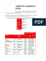 Política de Reparto A Domicilio y Restaurantes