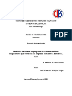 Beneficios de los exámenes médicos ocupacionales