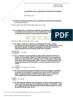 Media geométrica y estadísticas descriptivas de datos de ventas e incrementos porcentuales