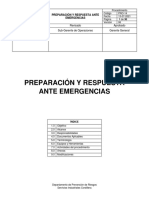 PRO-14 PREPARACION Y RESPUESTA ANTE EMERGENCIAS