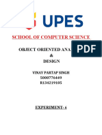 School of Computer Science: Object Oriented Analysis & Design