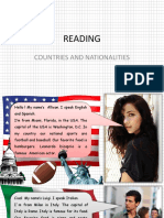 Reading Countries and Nationalities