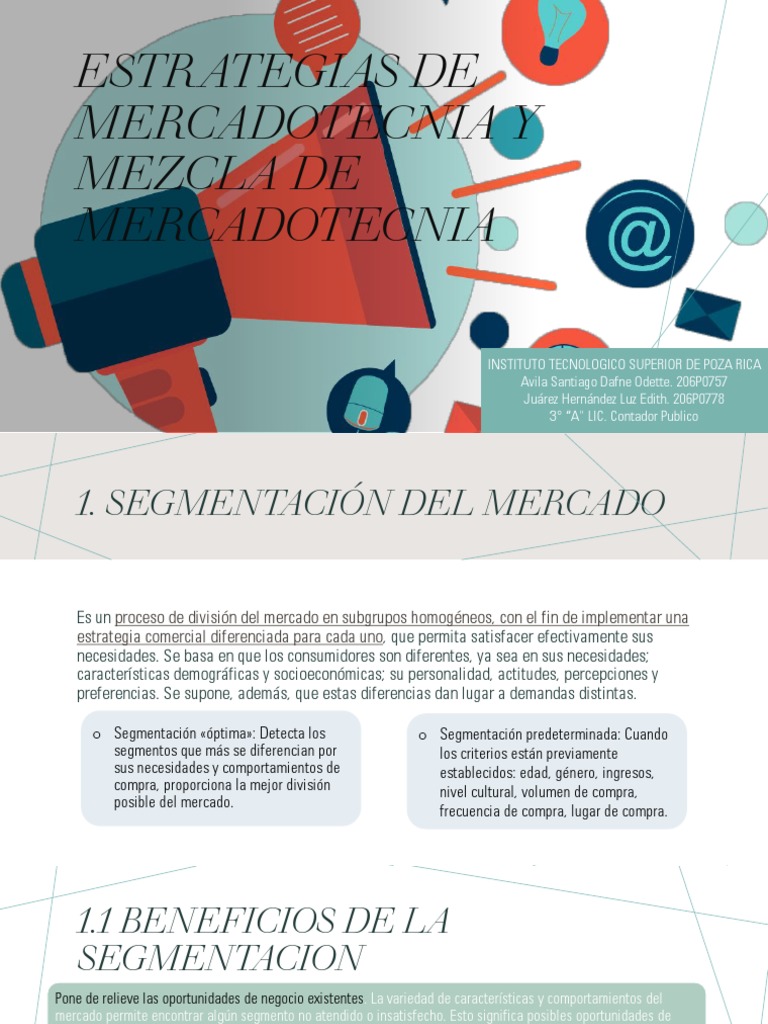 Estrategias de Mercadotecnia y Mezcla de Mercadotecnia | PDF | Producto ...