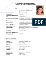 Información Personal Curriculum Karen