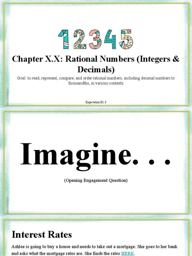 Rational Numbers: Integers & Decimals | PDF | Numbers | Decimal