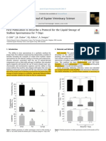 First Publication To Describe A Protocol For The Liquid Storage of