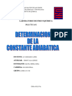 Determinacion de La Constante Adiabatica