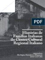 Livro Historias de Familias Italianas