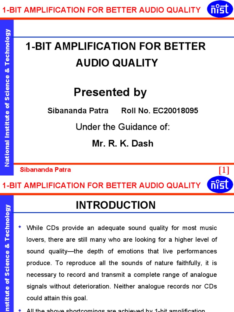 1-Bit Amplification for Superior Audio | PDF | Amplifier | Electronic ...
