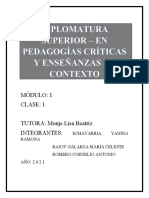 DIPLOMATURA_SUPERIOR_PEDAGOGA_CRTICA_MDULO_1_CLASE_1. 2021