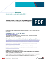 NRC Publications Archive Archives Des Publications Du CNRC: Proposed Change in Snow Load Requirements For Houses