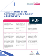 Caracteristicaas de Las Herramienta de La Funcion Administrativa