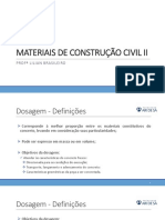 Dosagem de Concreto Convencional - Materiais de Construção Civil 2