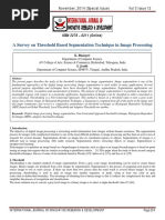 A Survey On Threshold Based Segmentation Technique in Image Processing