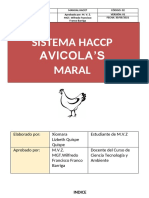 Manual Haccp - Xiomara Quispe