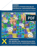 X Jornadas de Redes Investigacion Docencia Universitaria