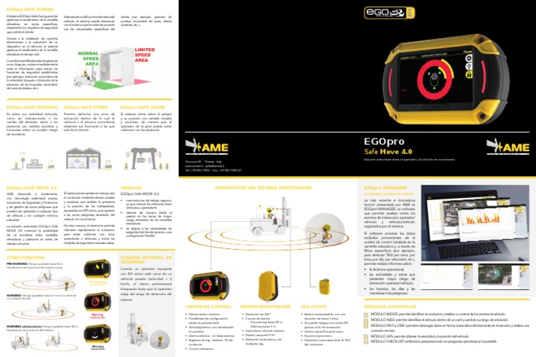 AME EGOproSafeMOVE4.0 ES | PDF | Software | Máquina elevadora