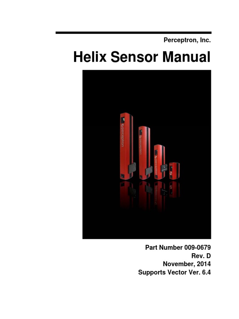 009-0679 Helix Sensor Manual Rev. D | PDF | Optics | Electrical Engineering