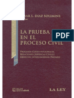 Somosunoslibrosjurídicos - La Prueba en El Proceso Civil - Tomo III - Omar Luis Díaz Solimine - Ed. La Ley - 2013 - 790 Páginas