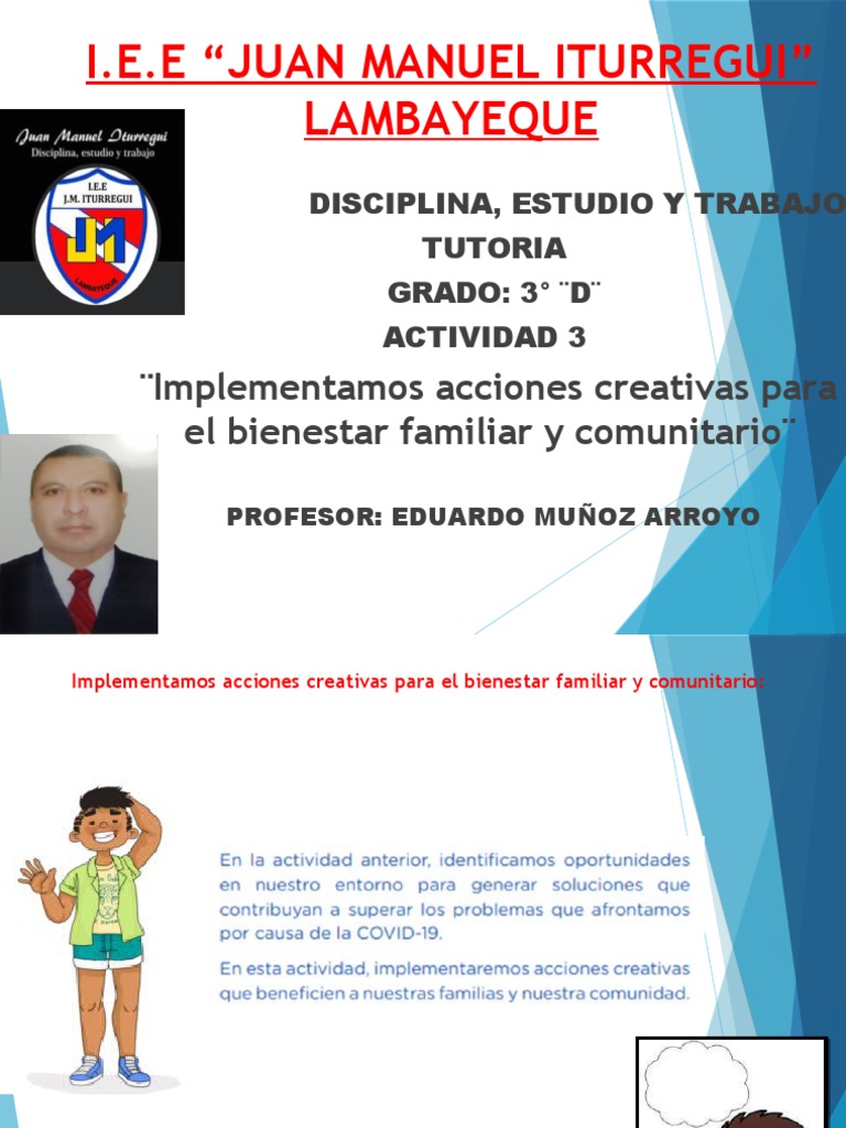Actividad 3 - Tutoria - 3 D 2 | PDF | Bienestar | Cognición