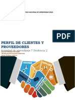 PERFIL DE CLIENTES Y PROVEEDORES