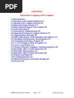 Instructions: Language of The Computer: CMPS290 Class Notes (Chap02) Page 1 / 45 by Kuo-Pao Yang