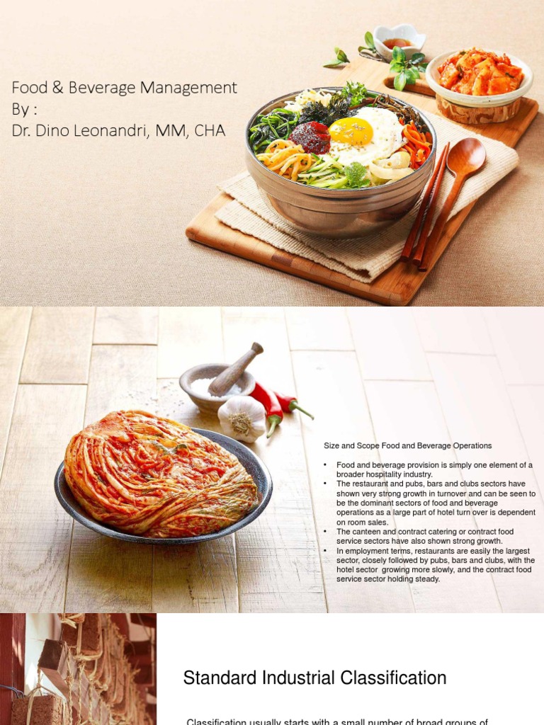 FB Management PDF Restaurants Foodservice