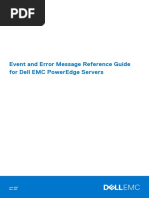 Event and Error Message Reference Guide For Dell Emc Poweredge Servers