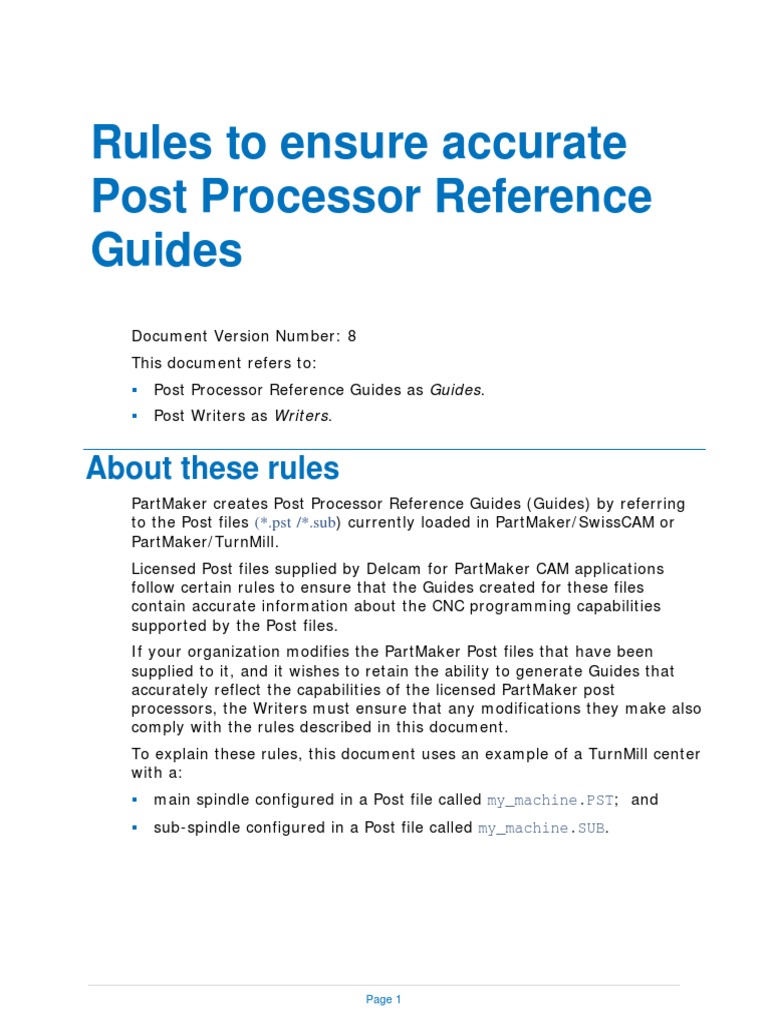 Post Processor Guide Compliance Rules | PDF | Page Layout | Computer File