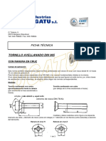 TORNILLO DIN 965 Avellanado Philips