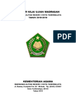 Daftar Nilai Ujian Madrasah Ftar Nilai Ujian Madrasah Ftar Nilai Ujian Madrasah