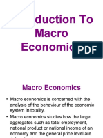 Introduction To Macro Economics
