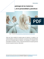 Psicopatología de Los Trastornos Emocionales, de La Personalidad y Psicóticos