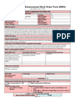 AMO Enhancement Work Order Form (EWO) : Nissan Submission Information